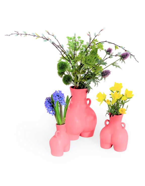 Pink Small "Love Handles" Booty Vase (to be bought in qtys of 2)