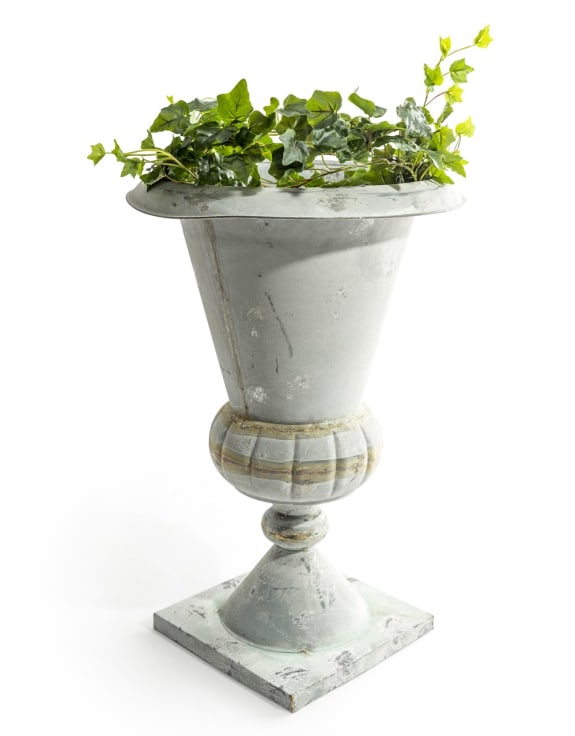 Extra Large Oxidised-Metal Effect Rustic Planter