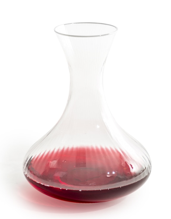 'Italia' Wine Decanter with Silver Rim