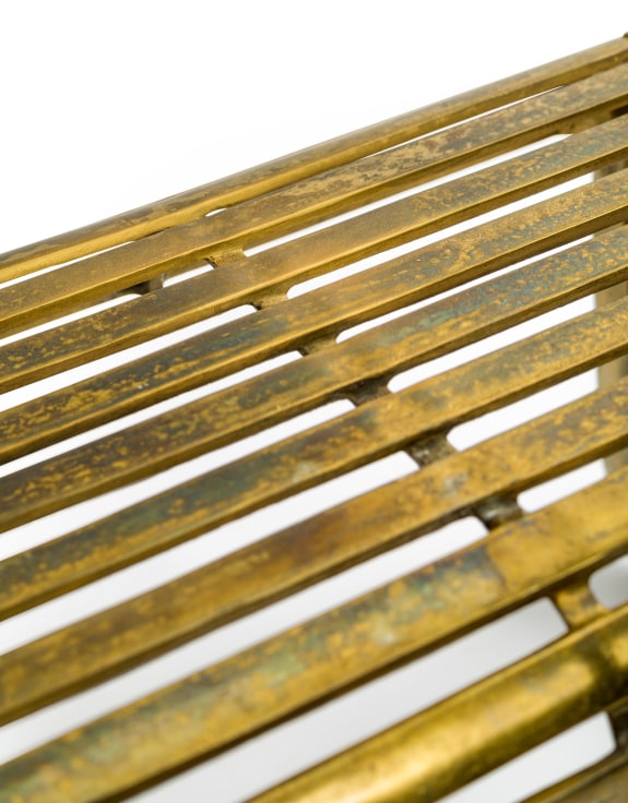 Aluminium Antique Gold Bench