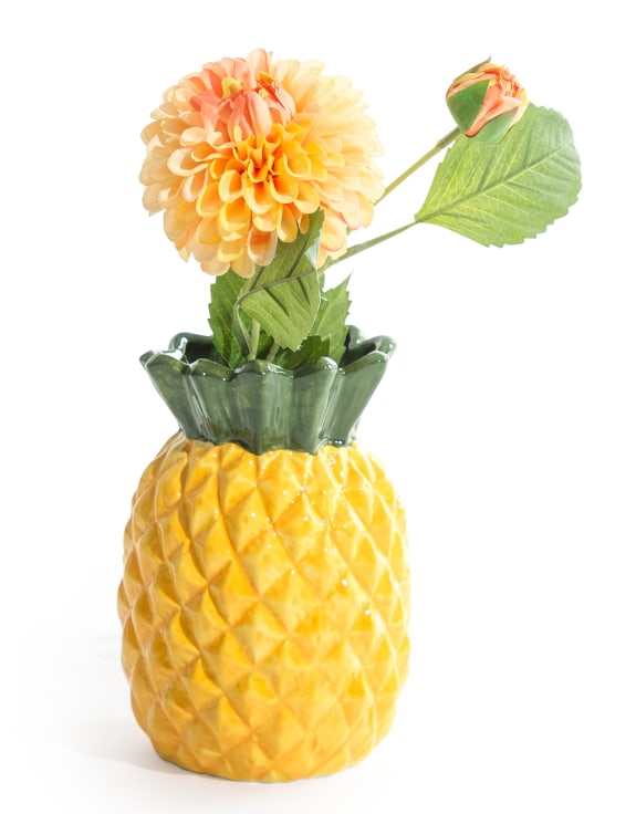 Ceramic Pineapple Stem Vase