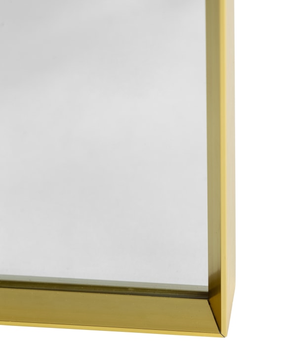 Extra Large Arch Gold Metal Flare-Framed Broadway Wall Mirror