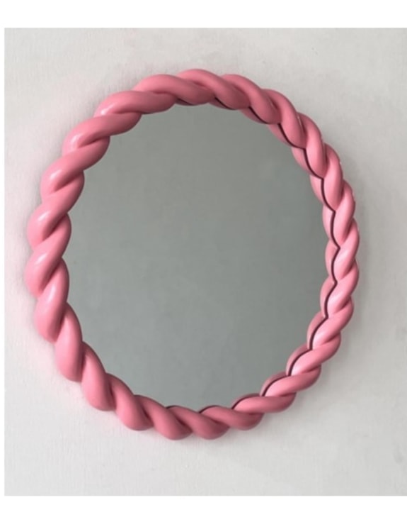 Berry Rope-Effect Round Wall Mirror