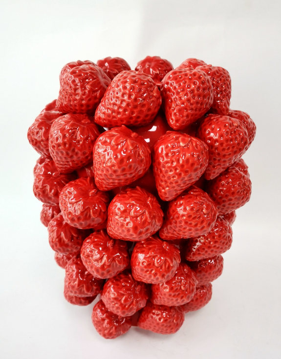 Ceramic Extra Large Multi Strawberry Vase