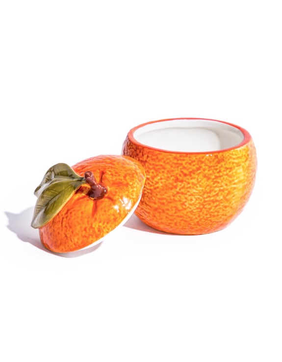 Ceramic Orange Storage Jar (to be bought in qtys of 2)
