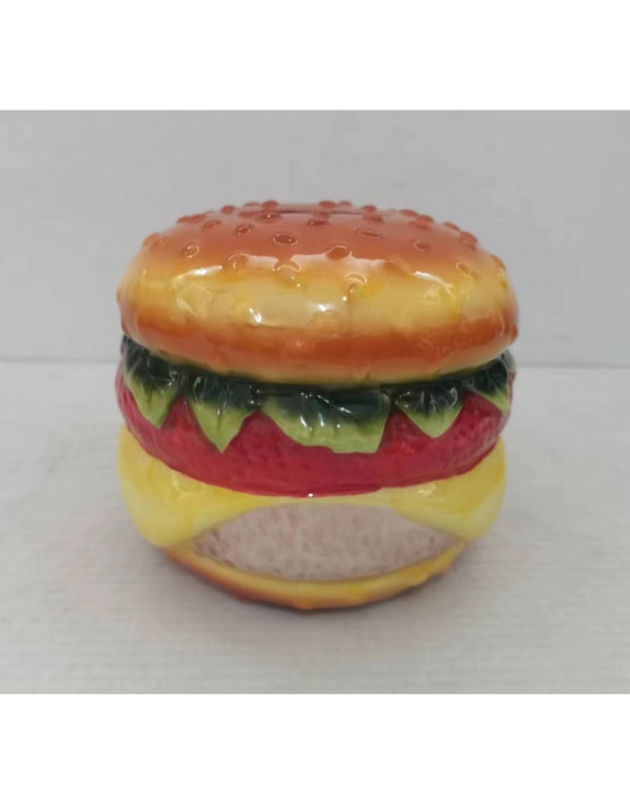 Ceramic Burger Money Bank