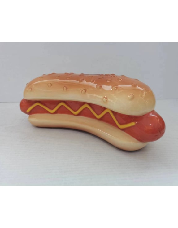 Ceramic Hotdog Money Bank