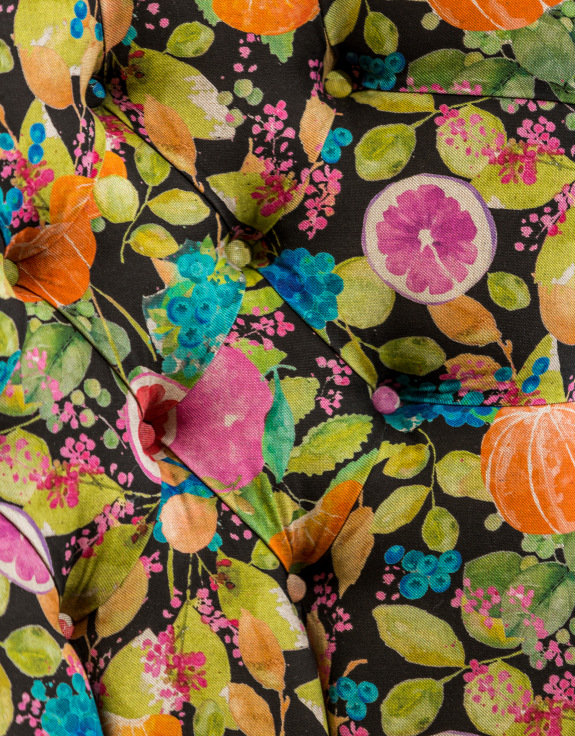 Citrus Fruit Button Back Occasional Chair - Hand Made in the UK