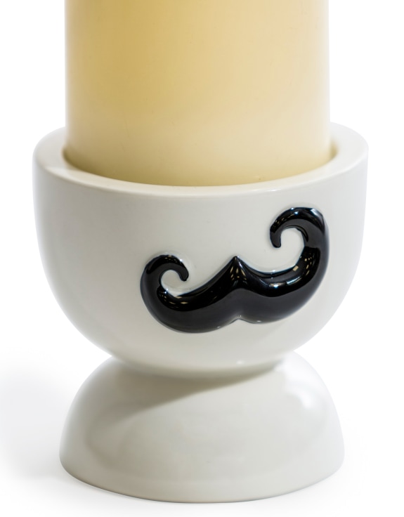 Ceramic Moustache Candle Holder (to be bought in qtys of 4)