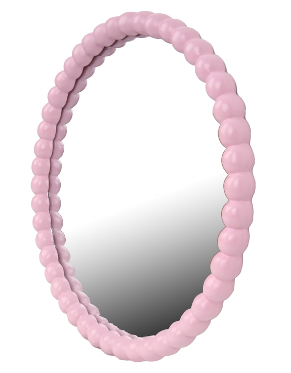 Pink Ball Framed Wall Mirror