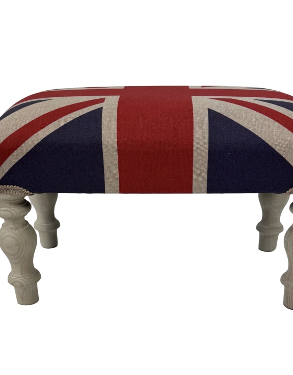 Union Jack Footstool - Hand Made in the UK