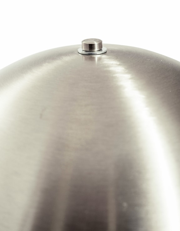 Brushed Steel Mushroom Table Lamp