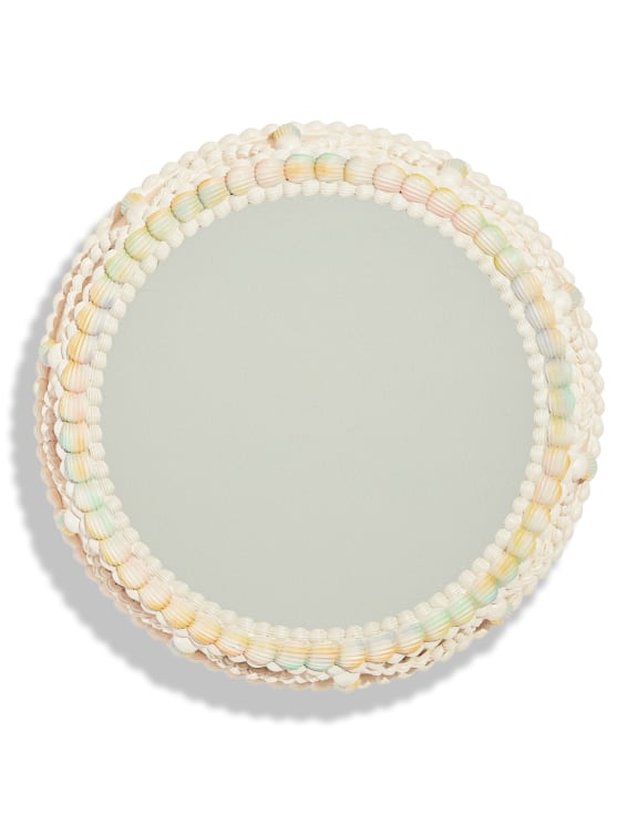 Decorative Piped Iced Cake Wall Mirror / Cake Stand