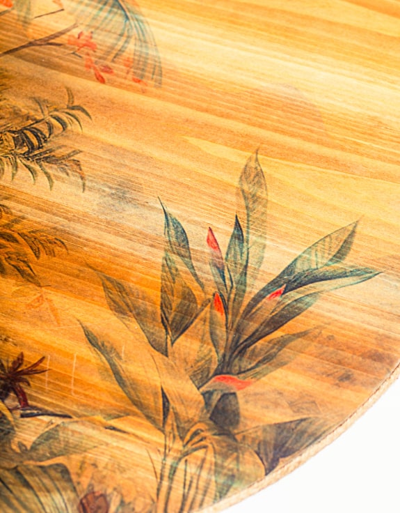 Tropical Landscape Round Coffee Table 60cm (to be bought in qtys of 2)