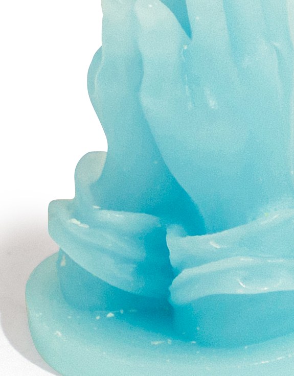 Pale Blue "Praying Hands" Candle