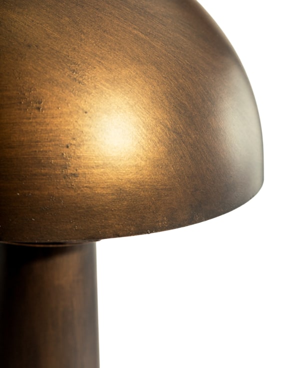 Antique Bronze Large Mushroom Floor Lamp