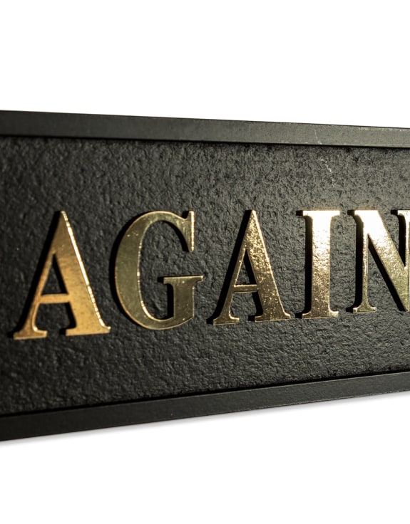 Black & Gold "Woke Up Gay Again" Wall Sign