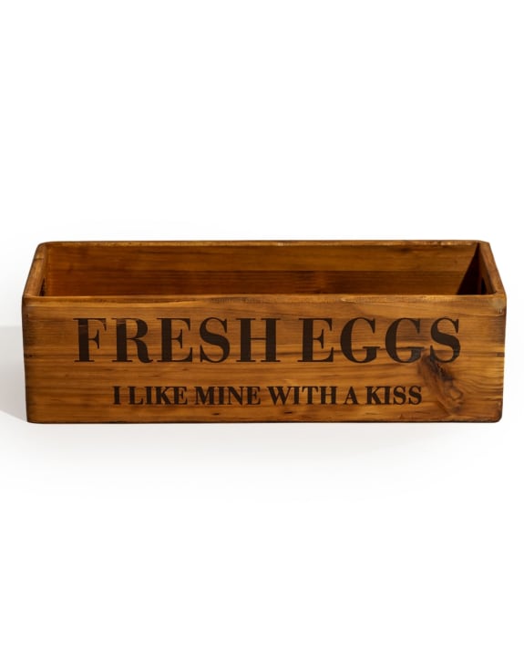 Wooden Egg Storage Box 