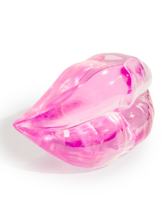 Translucent Pink Lips Ornament / Paperweight