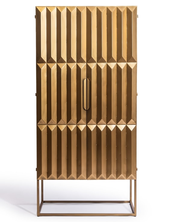 Industrial Gold "Fitzgerald" Extra Large Storage Cabinet