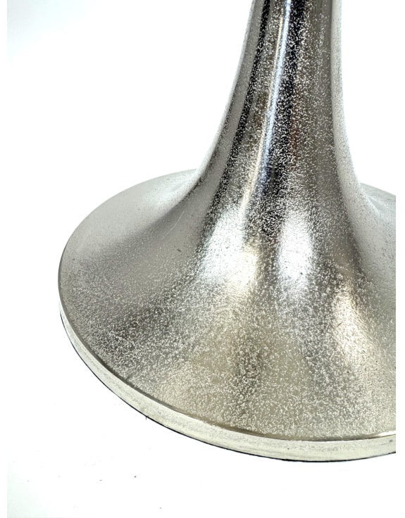 Aluminium Raw Nickel Side Table