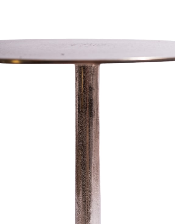 Aluminium Raw Nickel Side Table