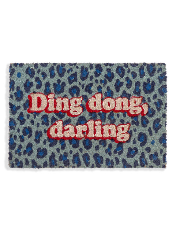 "Ding Dong, Darling" Colourful Doormat