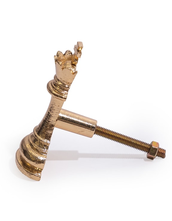 Gold King Chess Piece Drawer Knob (to be bought in qtys of 6)