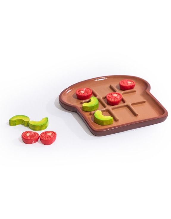 Avocado & Tomato Toast Noughts & Crosses Game