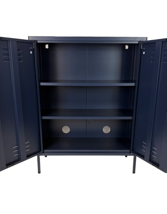 Medium Steel Metal Locker in Navy Blue
