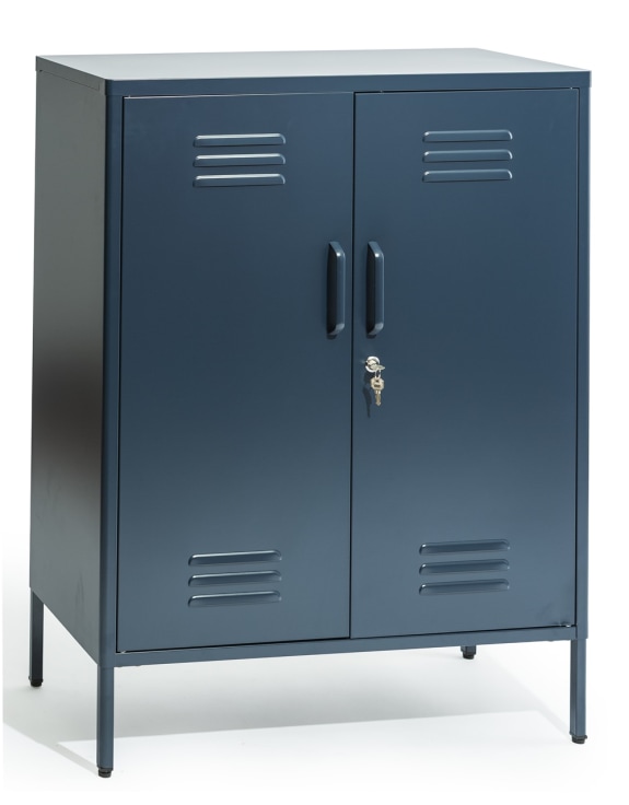 Medium Steel Metal Locker in Navy Blue