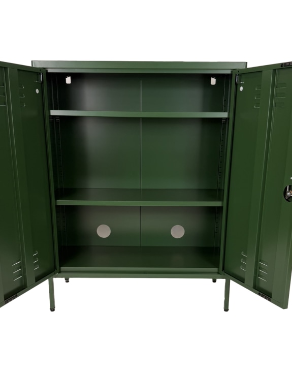 Medium Steel Metal Locker in Olive Green