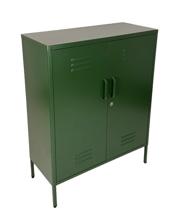 Medium Steel Metal Locker in Olive Green
