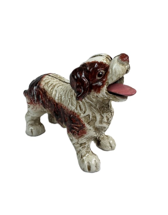 Cast Iron Dog Coin Bank