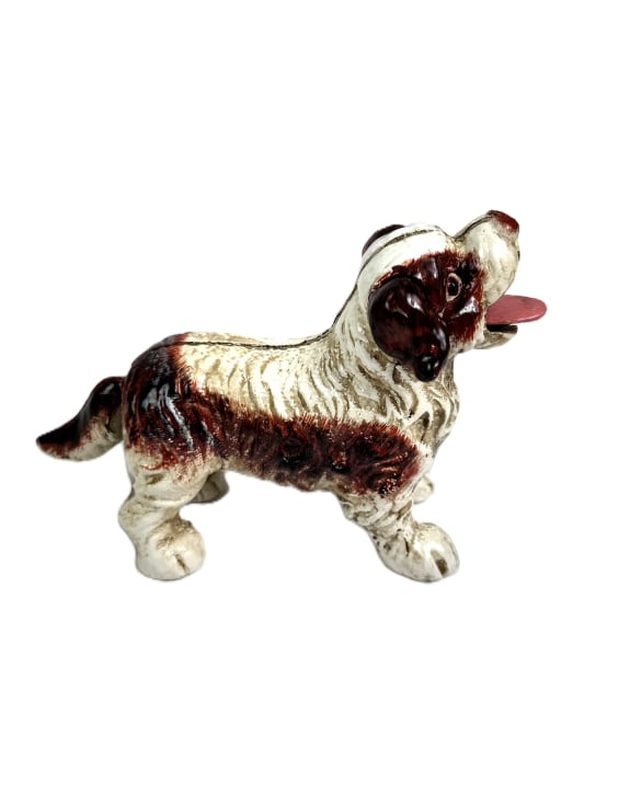 Cast Iron Dog Coin Bank