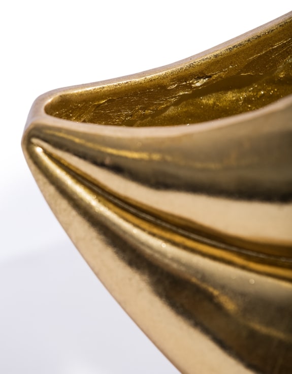 Extra Large Gold Lips Planter