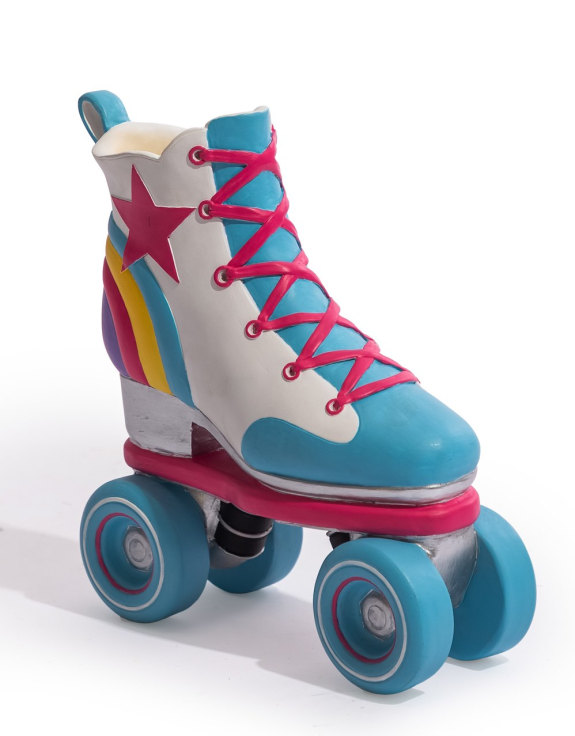 Retro Roller Skate Vase - Rainbow