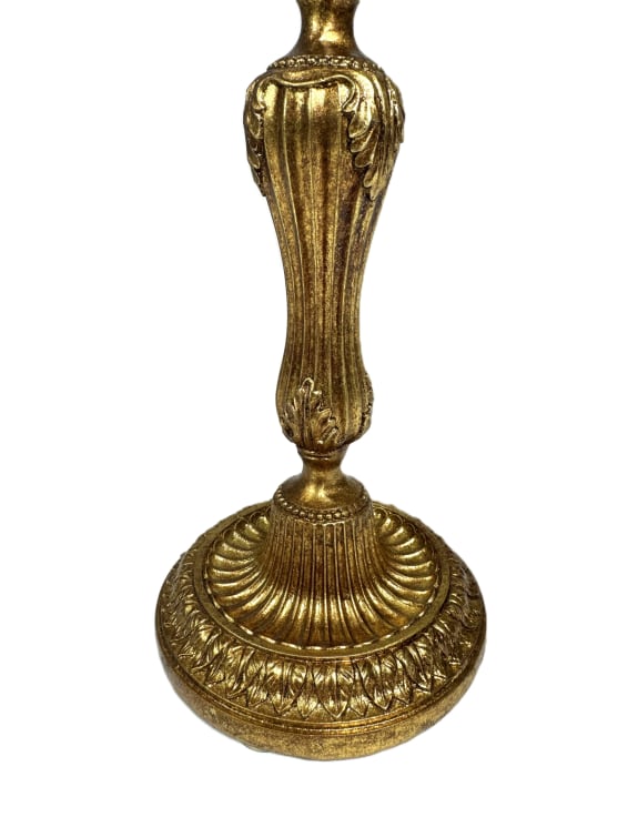 Medium Antique Gold Empire Candlestick