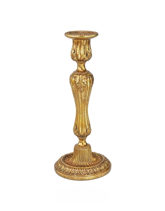 Large Antique Gold Empire Candlestick