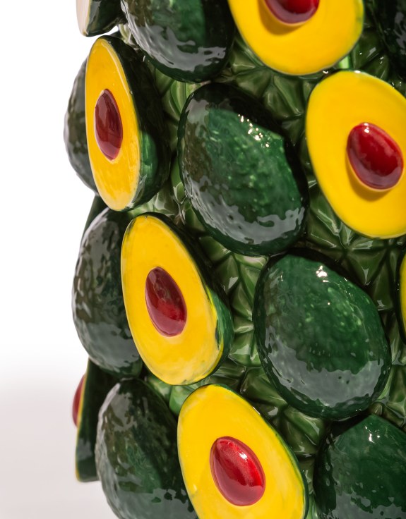 Large Multi Avocado Ceramic Vase