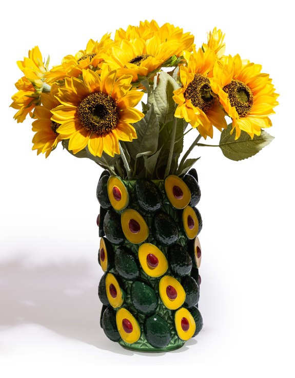 Large Multi Avocado Ceramic Vase