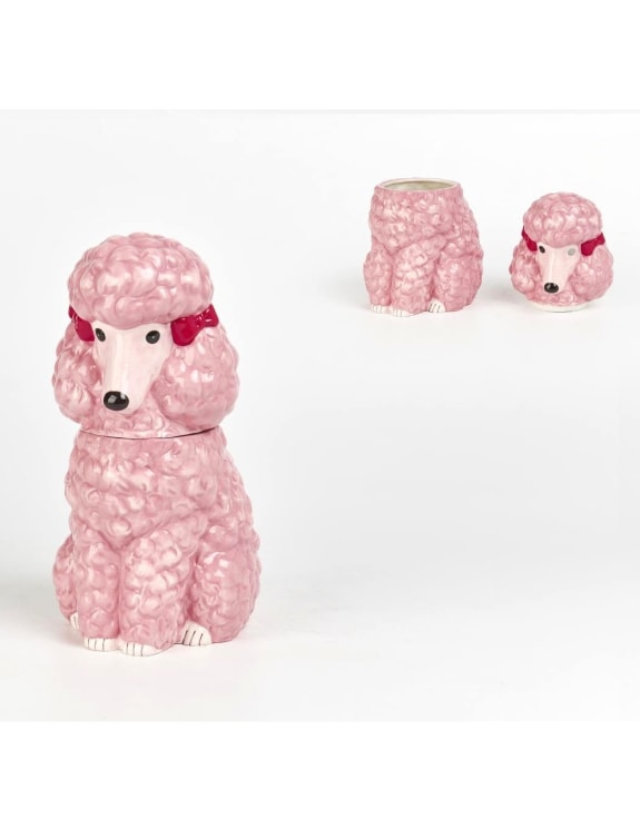 Pink Poodle Storage / Cookie Jar 