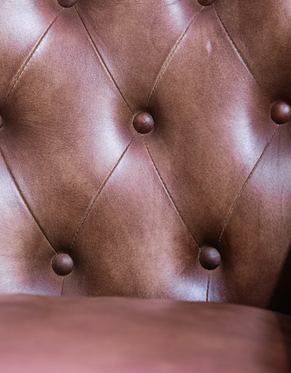Vintage Leather Chesterfield Armchair