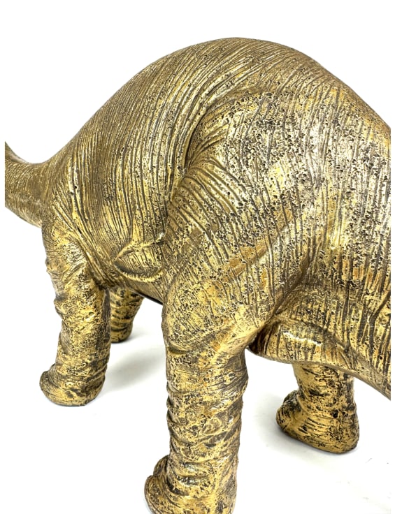 Antique Gold Brontosaurus Table Lamp