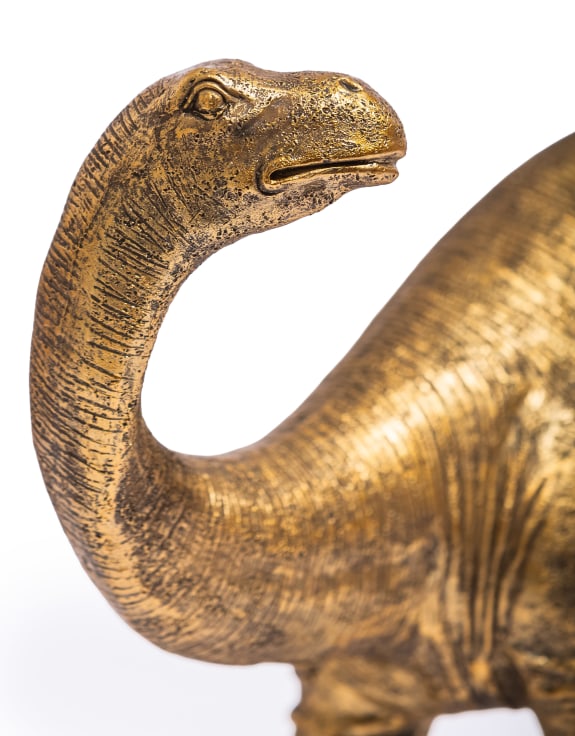 Antique Gold Brontosaurus Table Lamp