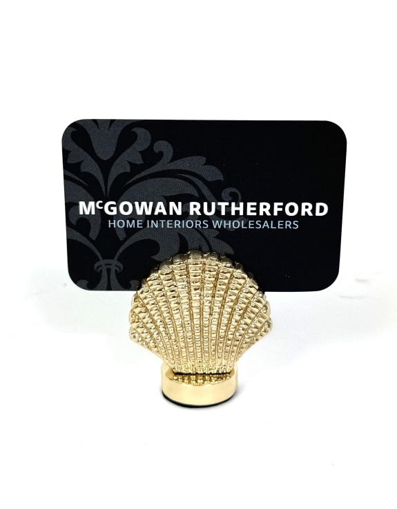 Gold Shell Card / Photo Holder (to be bought in qtys of 10)
