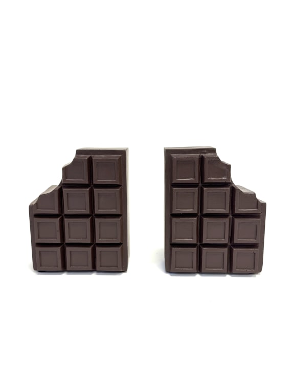 Set of Chocolate Bars Bookends