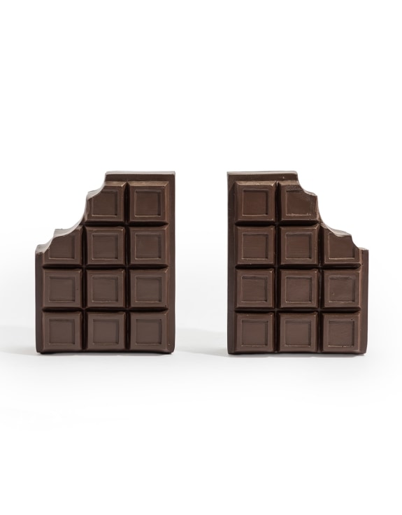 Set of Chocolate Bars Bookends