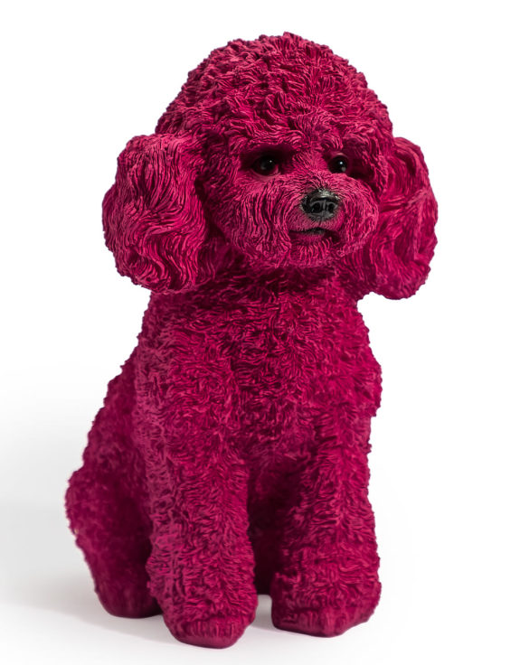 Purple Poodle Ornament