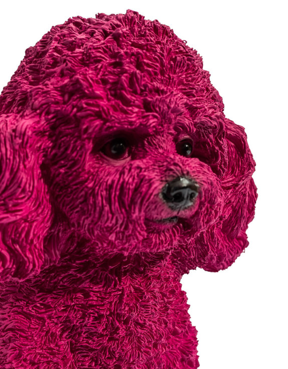 Purple Poodle Ornament